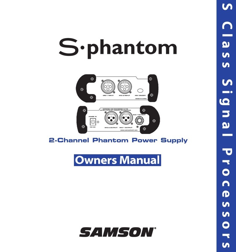 Samson S. phantom S Class owner's manual