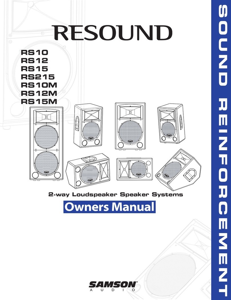 Samson Resound RS10 User manual