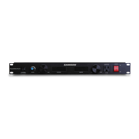 Samson Pro Rack-Mount Power Distribution PB15 User manual