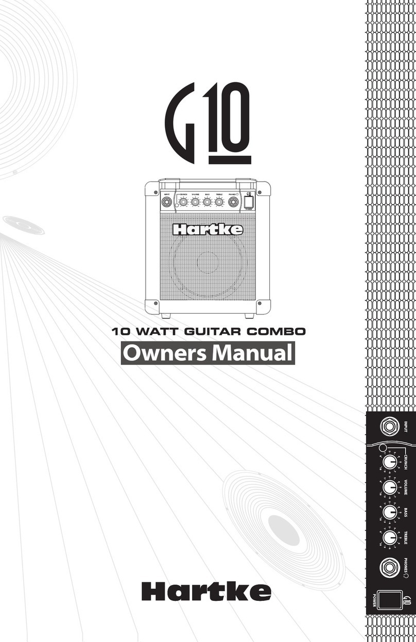 Hartke G10 owner's manual