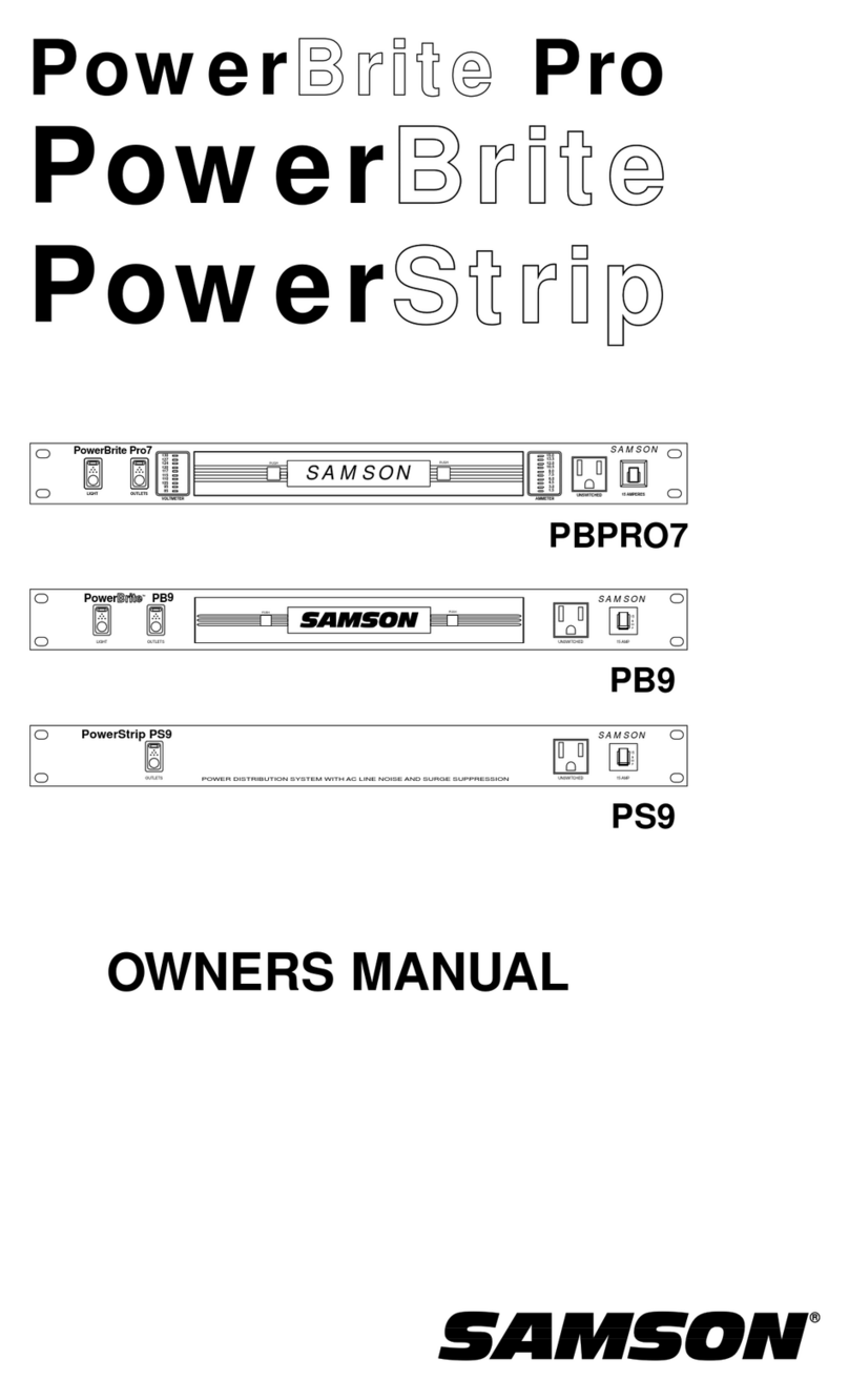 Samson POWERBRITE PB9 User manual