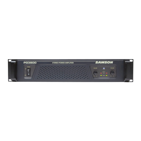 Samson POWER AMPLIFERS PG2200 User manual
