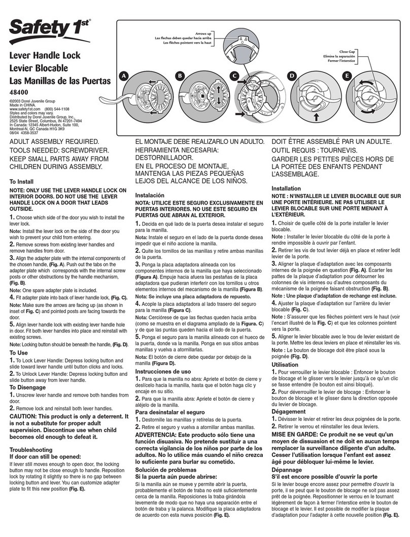 Safety 1st 48400 user manual