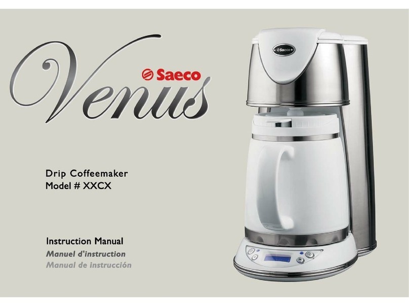 Saeco XXCX instruction manual