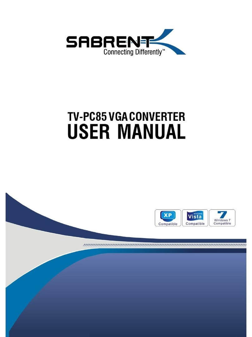 Sabrent TV-PC85 User manual