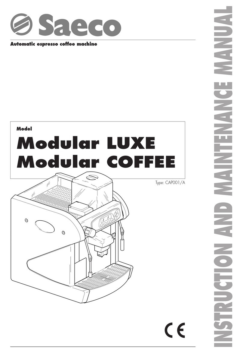 Saeco CAP001/A Instruction and maintenance manual