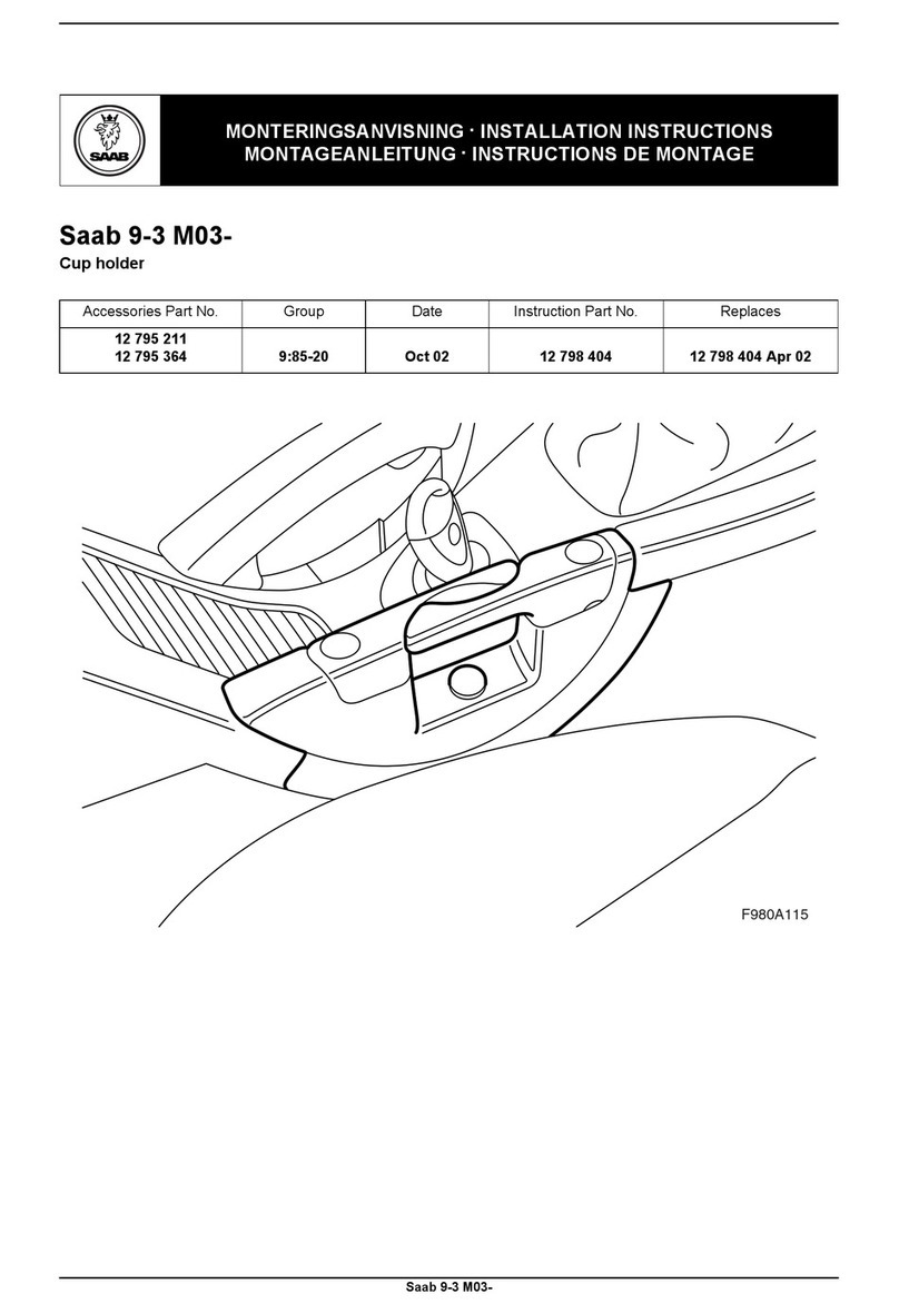 Saab 9-3 M03- installation instructions