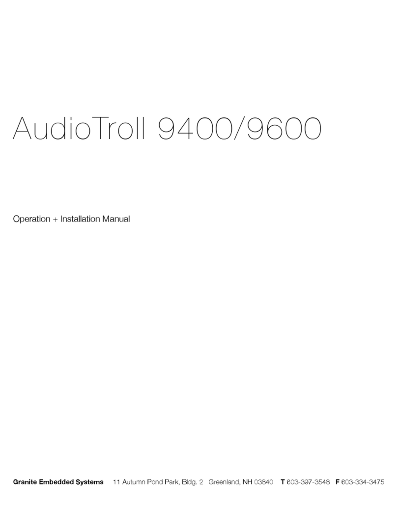 GES AudioTroll 9400 Operating & installation manual