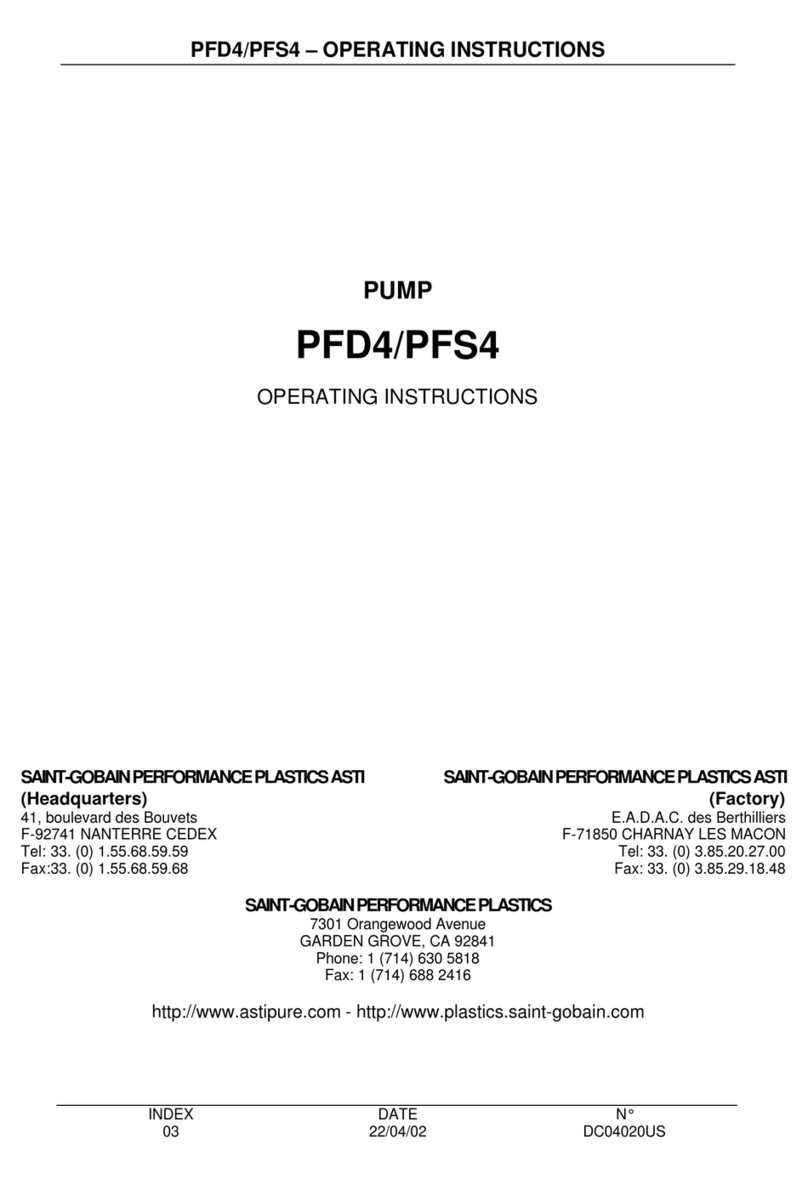 SAINT-GOBAIN PFD4 AstiPure operating instructions SAINT-GOBAIN PFD4 AstiPure operating instructions
