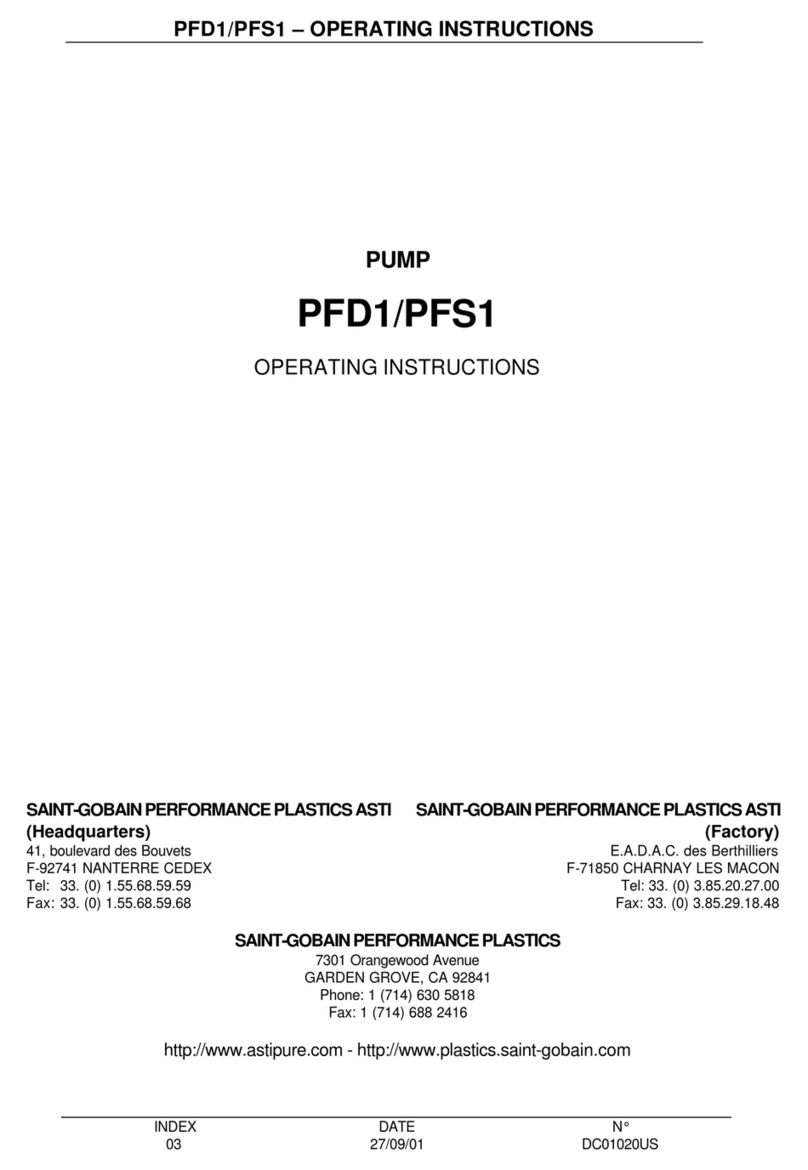 SAINT-GOBAIN PFD1 AstiPure operating instructions