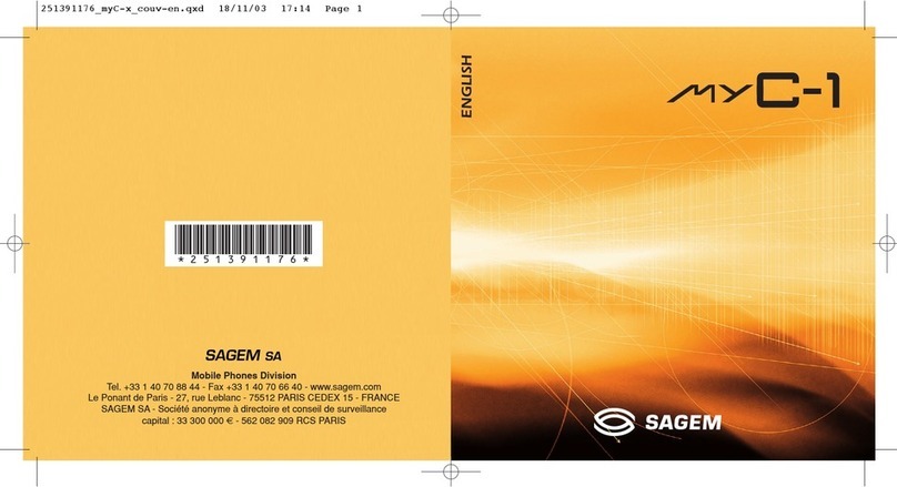 Sagem myC-1 User manual