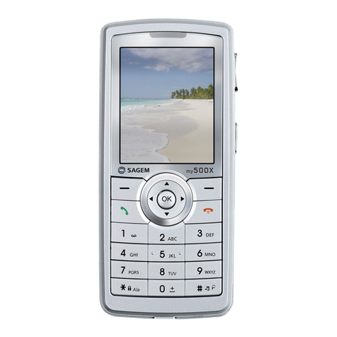 Sagem my500x User manual