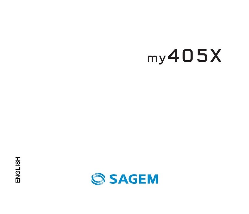 Sagem my405X User manual