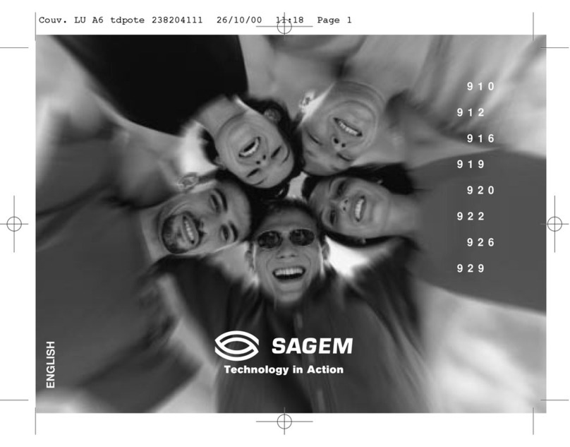 Sagem 912 User manual