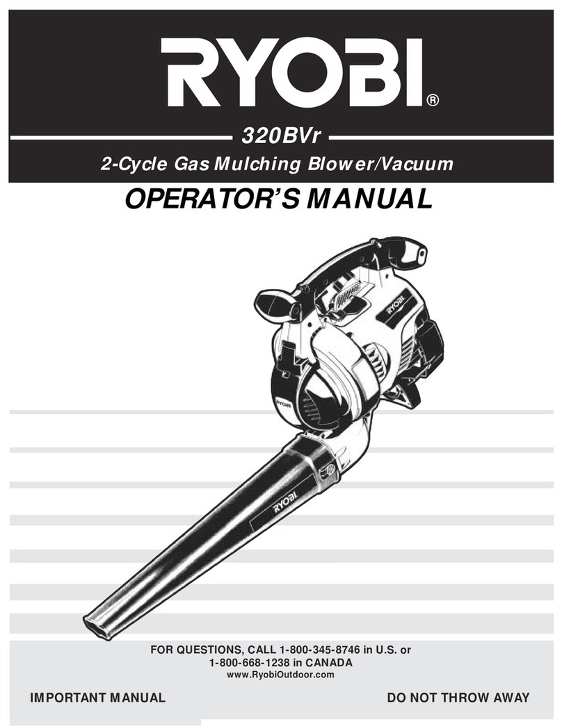 Ryobi 320BVr Operator's manual