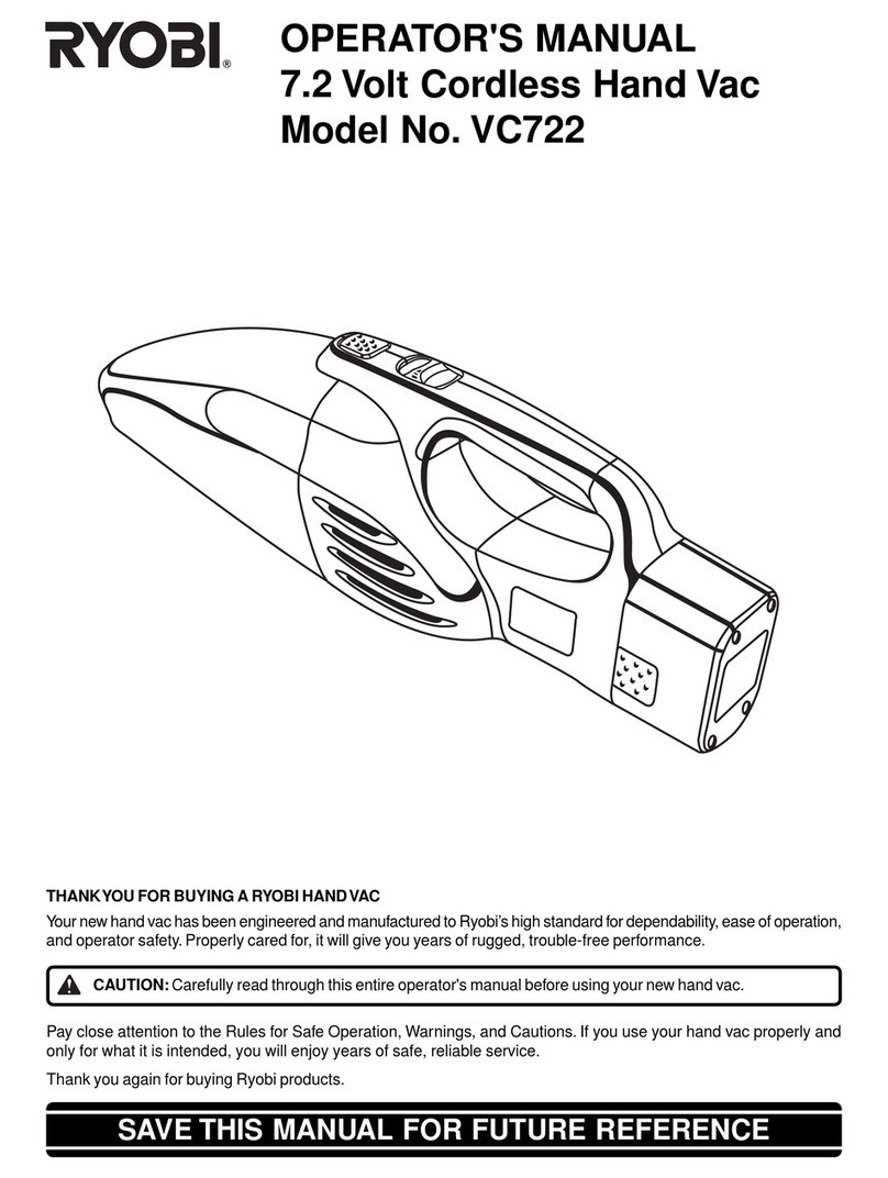 Ryobi VC722 User manual