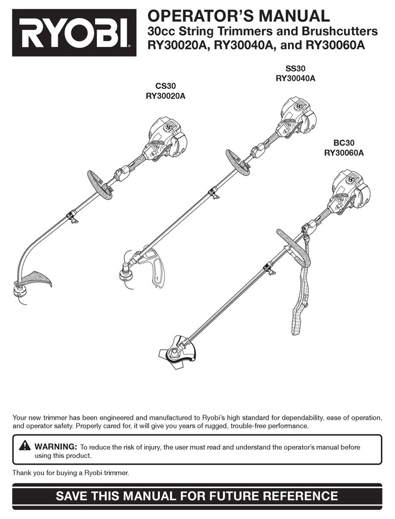Ryobi CS30 RY30020A, SS30 RY30040A, User manual