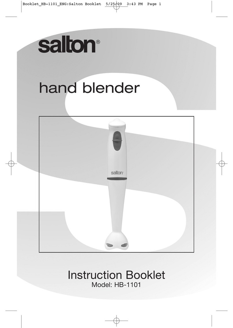 Salton HB-1101 User manual Salton HB-1101 User manual