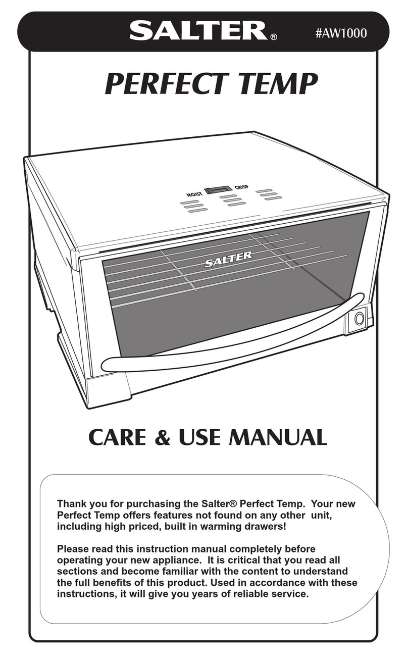 Salter Housewares AW1000 PERFECT TEMP Care and use manual