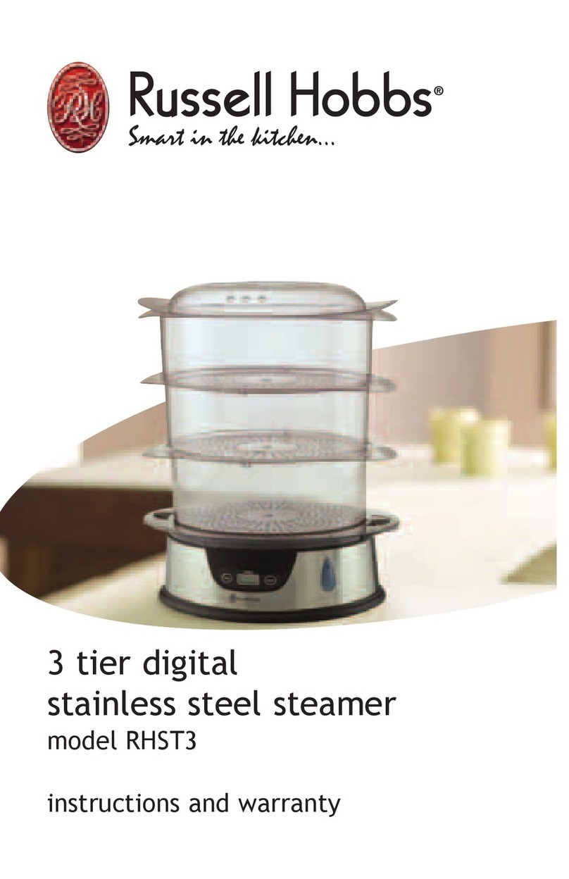 Russell Hobbs RHST3 Instructions and warranty