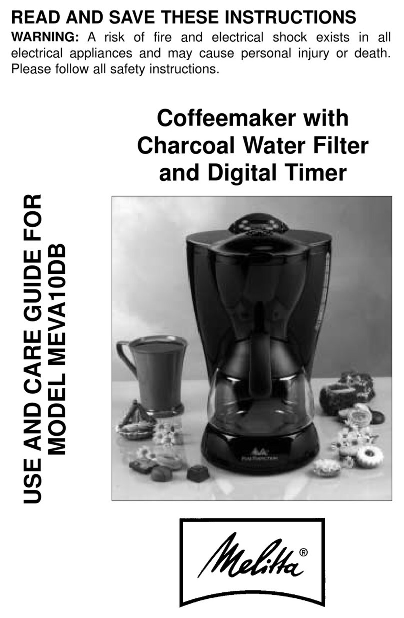 Melitta MEVA10DB User manual