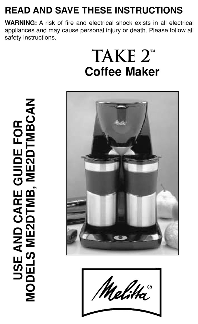 Melitta ME2DTMB Take 2 User manual
