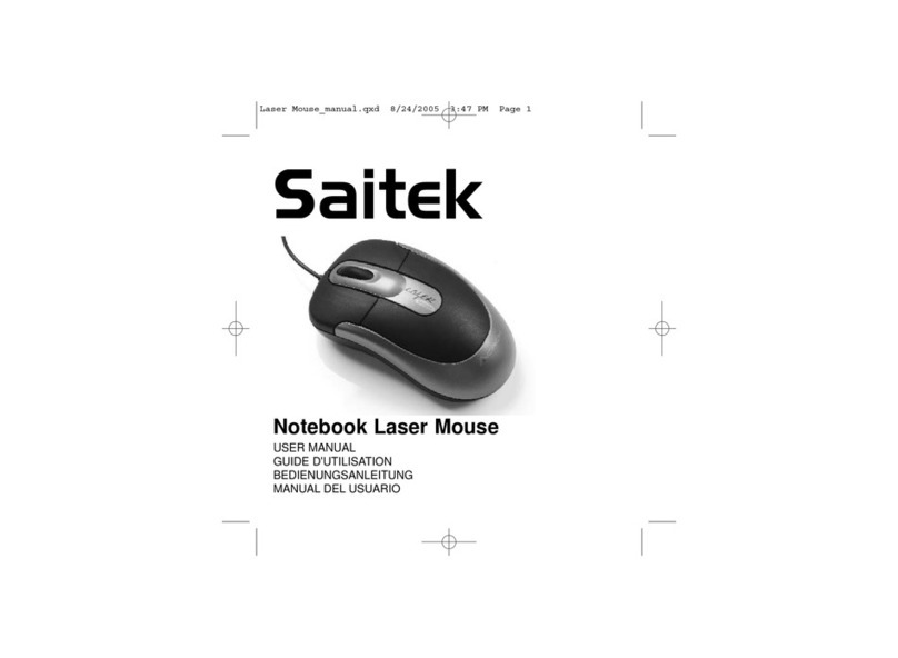 Saitek Notebook Laser Mouse user manual
