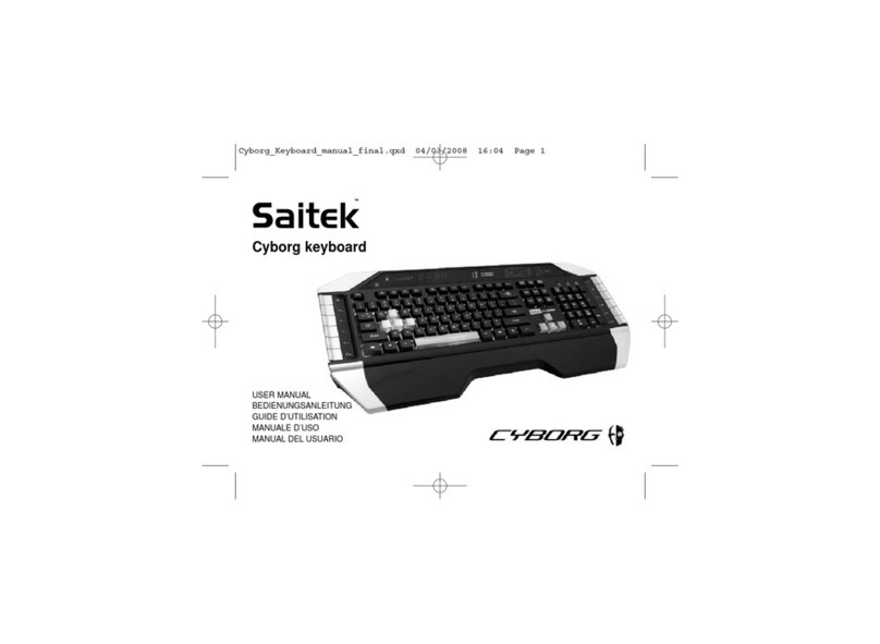 Saitek Cyborg Keyboard user manual