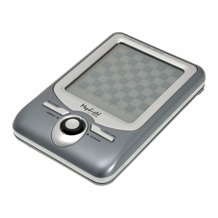 Saitek Mephisto Maestro Travel Chess Computer User manual Saitek Mephisto Maestro Travel Chess Computer User manual