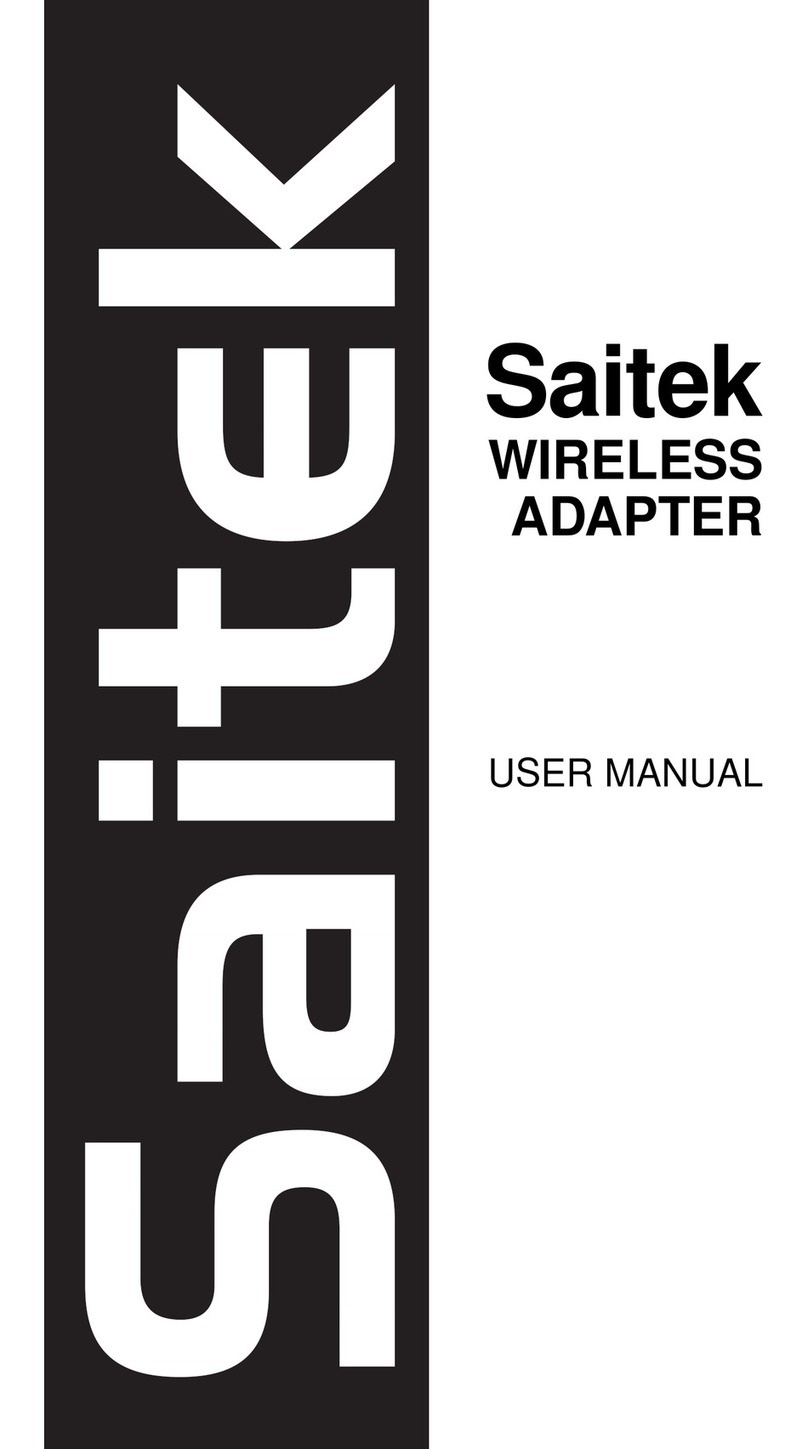 Saitek Wireless Adapter user manual