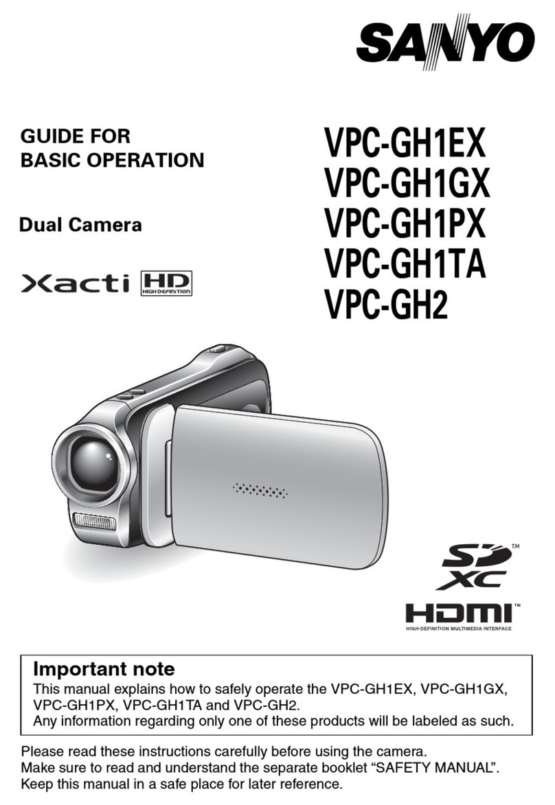Sanyo Xacti VPC-GH1EX Assembly instructions
