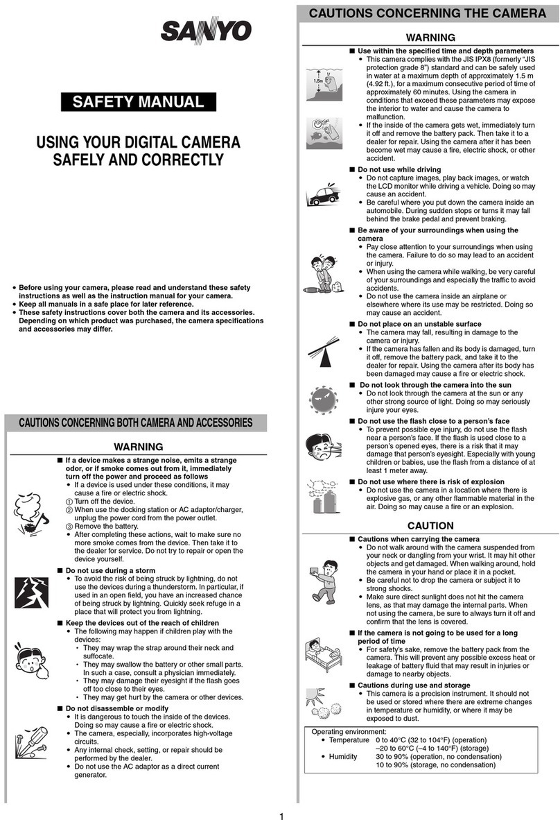 Sanyo VPC CA9 - Xacti Camcorder - 720p User guide