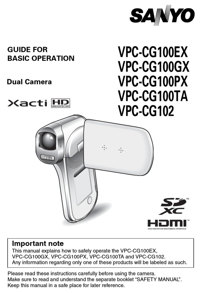 Sanyo Xacti VPC-CG100EX Assembly instructions