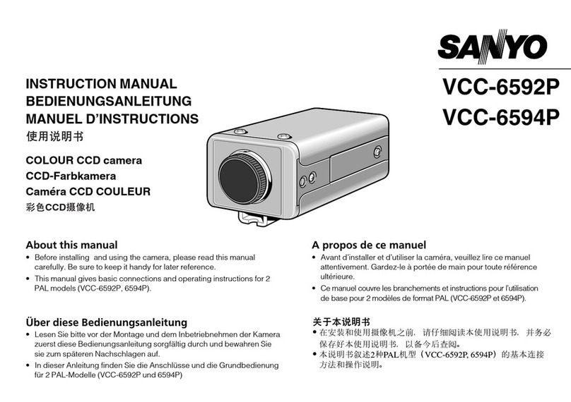 Sanyo VCC-6592P User manual