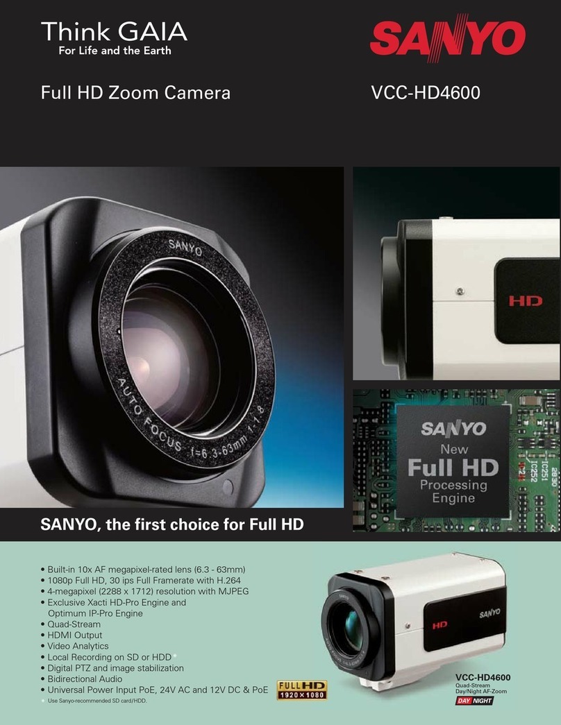Sanyo THINK GAIA VCC-HD4600 Technical specifications Sanyo THINK GAIA VCC-HD4600 Technical specifications