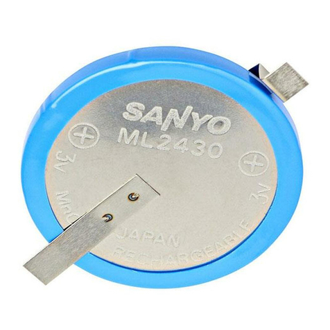 Sanyo ML2430 Lithium User manual Sanyo ML2430 Lithium User manual