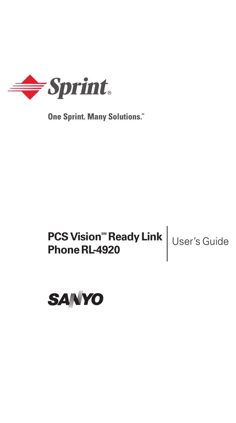 Sanyo PCS Vision RL-4920 User manual