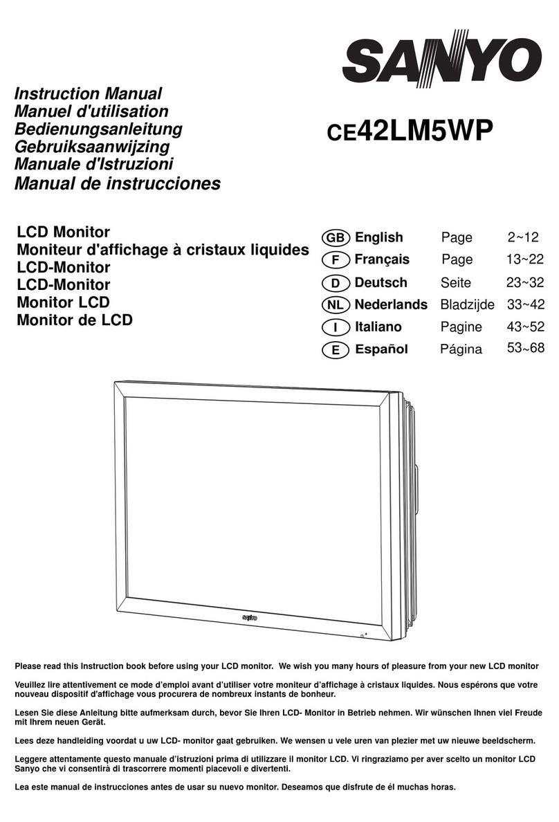 Sanyo CE42LM5WPR User manual Sanyo CE42LM5WPR User manual