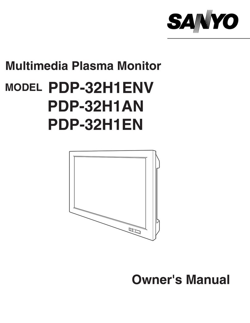 Sanyo PDP-31H1ENV User manual