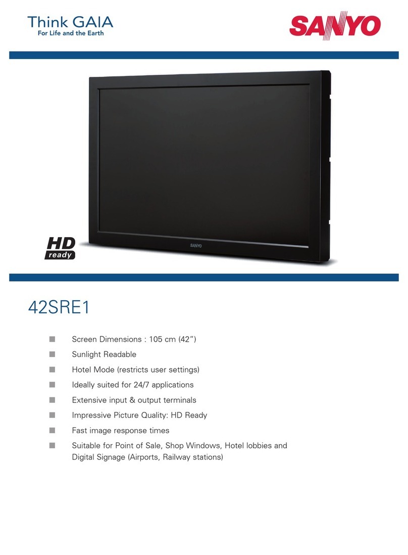 Sanyo 42SRE1 User manual