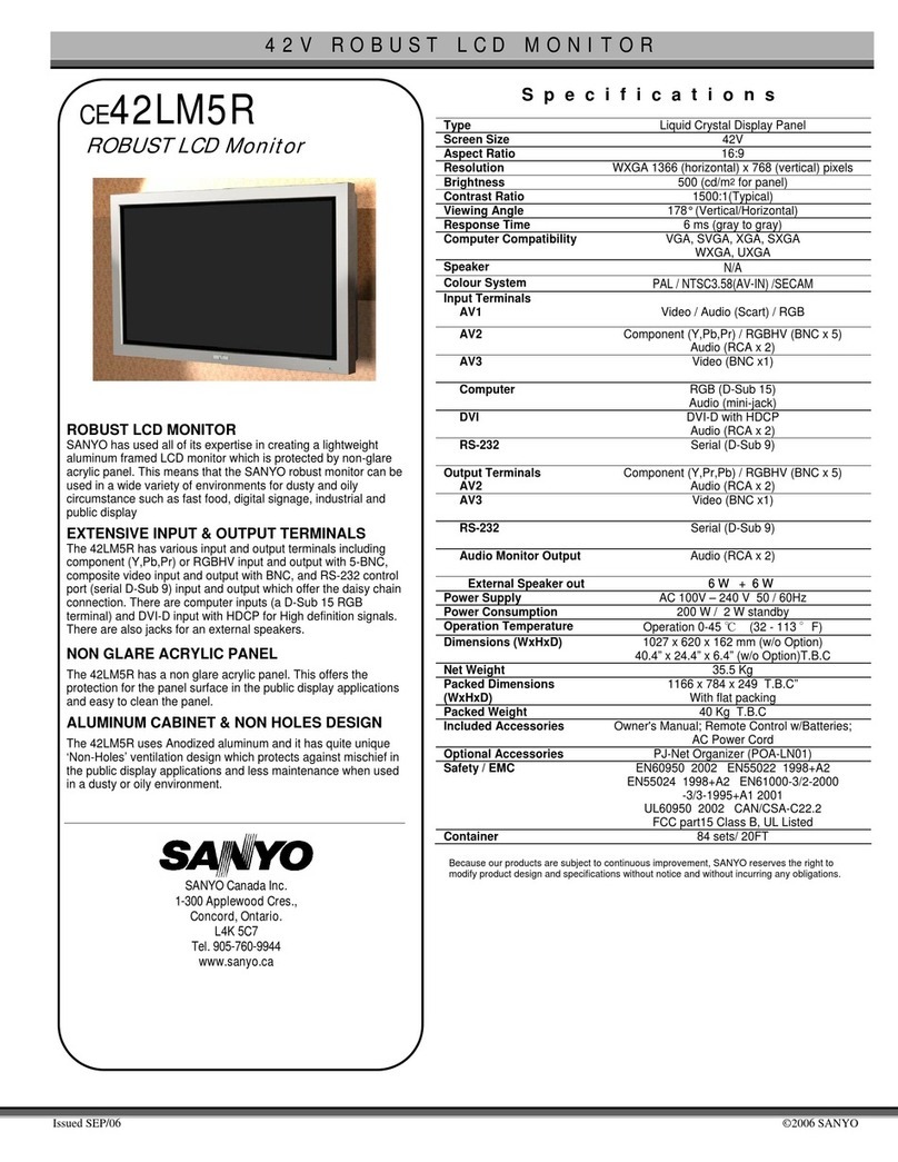 Sanyo CE42LM5R User manual