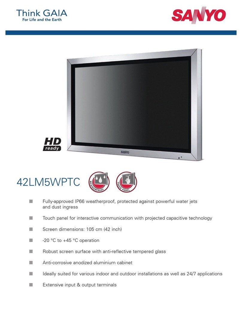 Sanyo 42LM5WPTC User manual