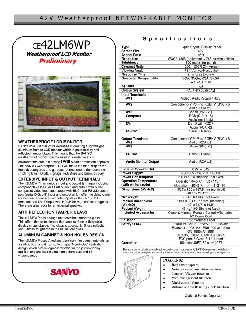 Sanyo CE42LM6WP User manual