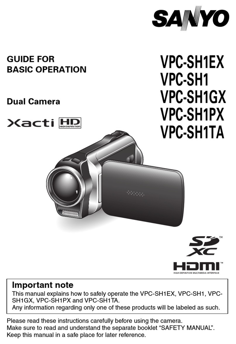 Sanyo XACTI VPC-SH1EX Guide for basic operation