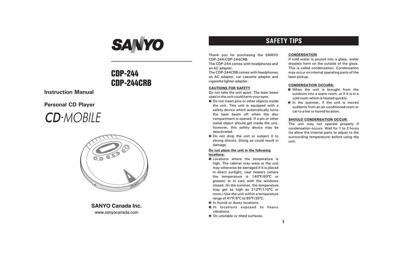 Sanyo CDP-244 instruction manual