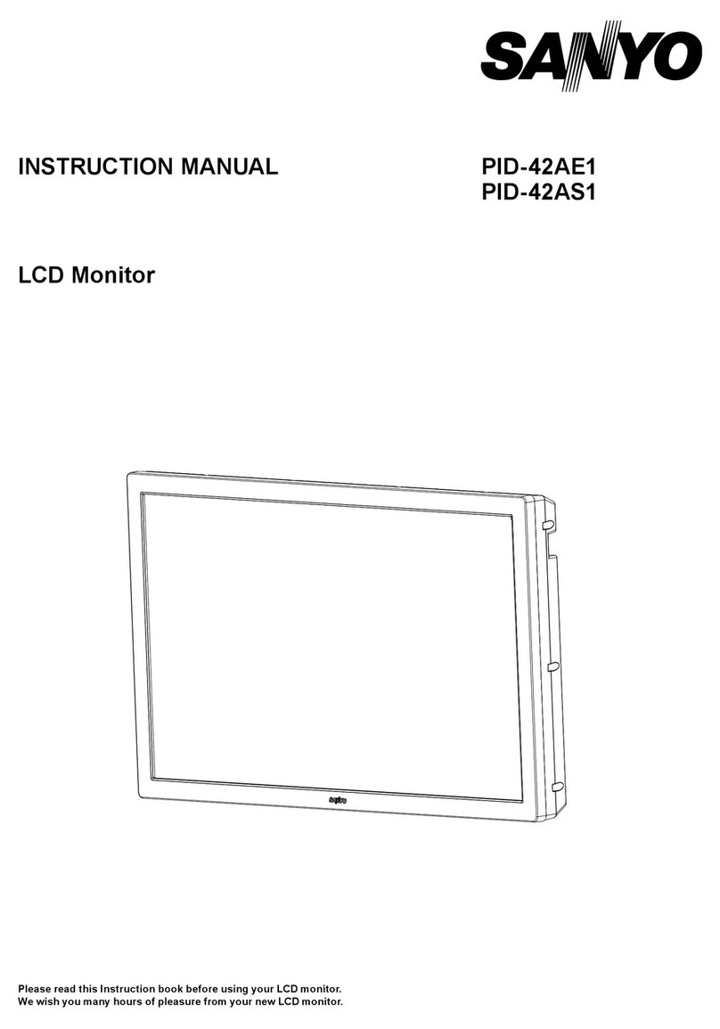 Sanyo PID-42AE1 - 16:9 User manual Sanyo PID-42AE1 - 16:9 User manual