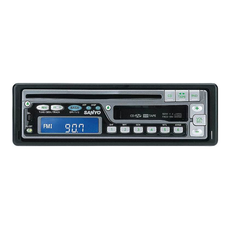 Sanyo FXCD-550 - Radio / CD operating instructions
