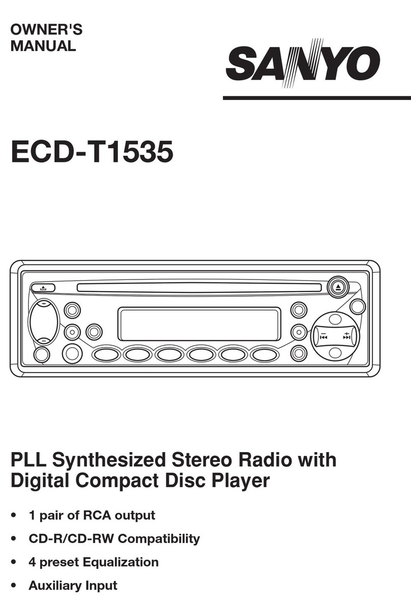 Sanyo ECD-T1535 owner's manual