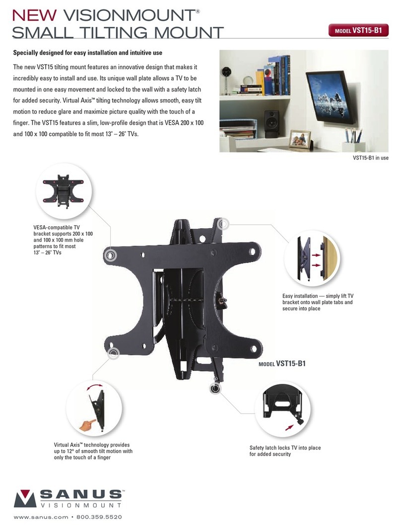 Sanus New VisionMount VST15-B1 Brochure & specs Sanus New VisionMount VST15-B1 Brochure & specs