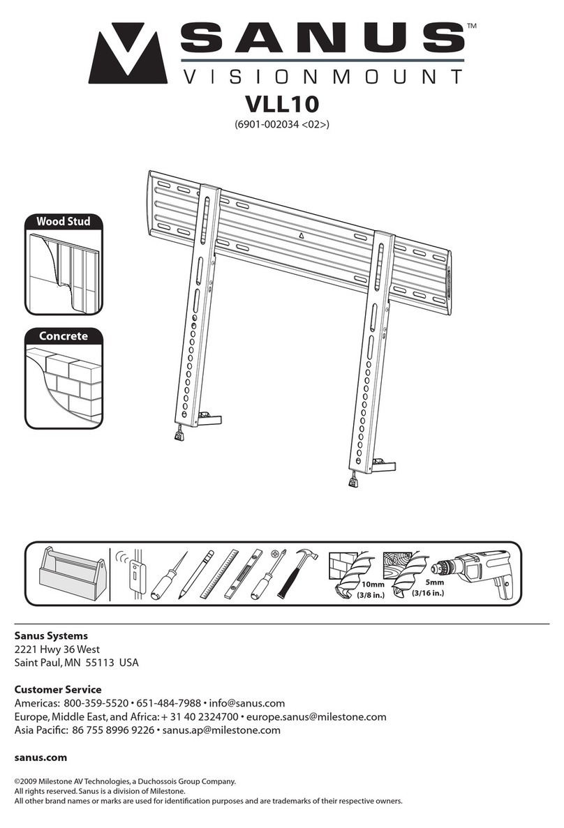 Sanus Systems New VisionMount VLL10 User manual